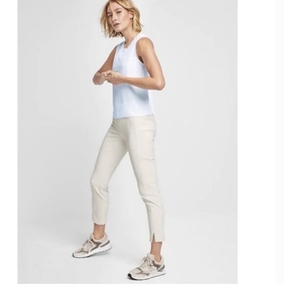 Athleta Pants - Athleta Wander Slim Pant Cement Chalk 6
